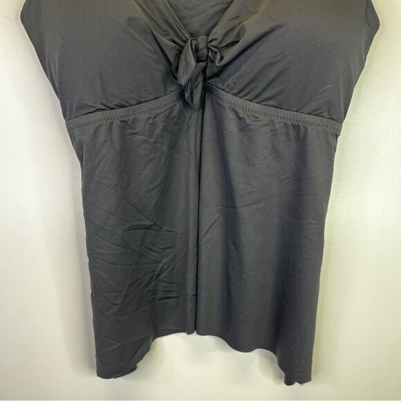 Becca Color Code Flounce Tankini top black - 0X - Picture 5 of 9